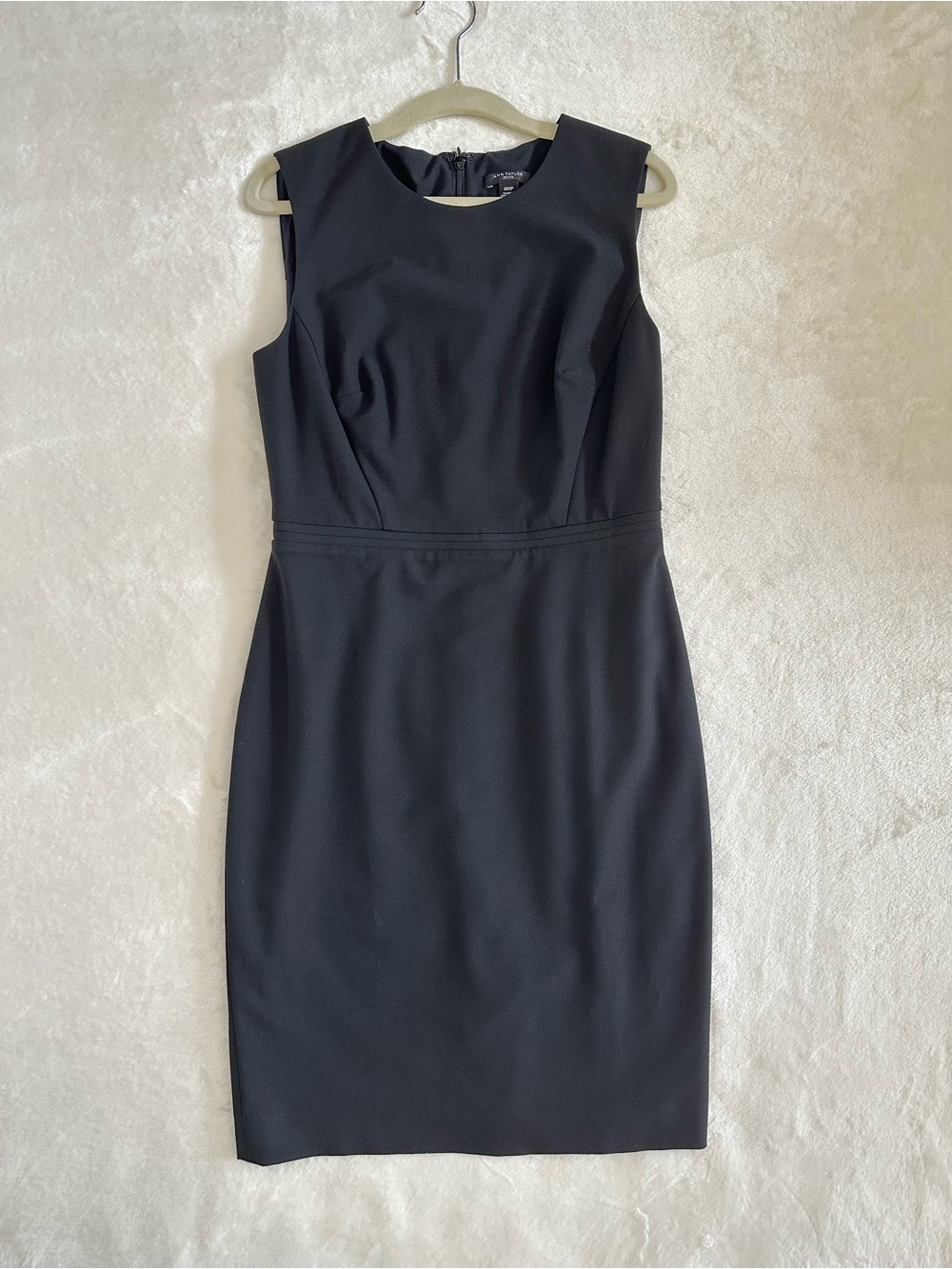 Ann Taylor Petite Black Sheath Dress 00P